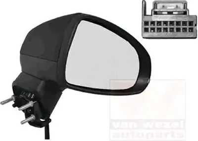 Produktbild von VAN WEZEL 0301806 Außenspiegel Seitenspiegel Rechts für AUDI A1 Sportback (8XA, 8XF) Konvex Beheizt