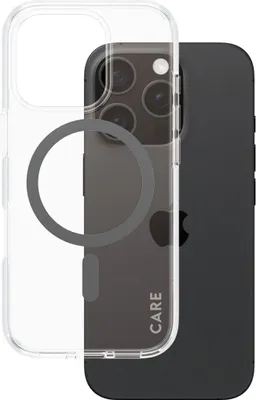 Zdjęcie produktu dla PanzerGlass CARE™ by ® Urban Combat Case Transparent w. Black MagSafe iPhone 16 Pro, Pokrowiec, Apple, Apple - iPhone 16 Pro, Czarny