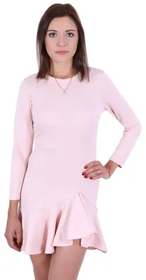 Produktbild von Roséfarbenes Kleid mit Volant, John Zack, M