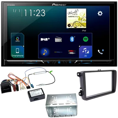 Produktbild von Pioneer SPH-DA230DAB CarPlay DAB+ Einbauset für Tiguan Amarok Caddy Jetta