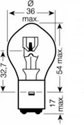 Zdjęcie produktu dla Żarówka 12V 35W/35W Ba20D
