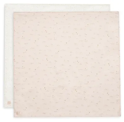 Image de Jollein 535-852-68159, Couverture d'emmaillotage, Rose, Motifs, Coton, Garçon/Fille, Lavable en machine