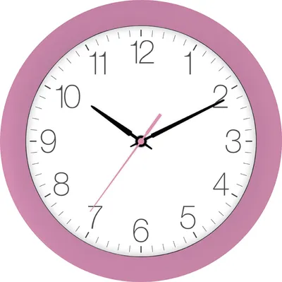 Produktbild von EUROTIME Funk-Wanduhr rosa
