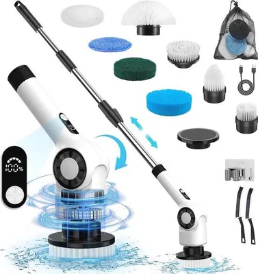 Obrázek produktu pro Elektrický čisticí kartáč 13 v 1, nastavitelný, 3 rychlosti, vodotěsný