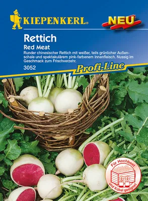 Produktbild von Rettich Red Meat Kiepenkerl Samenfestes Saatgut Gemüsesamen