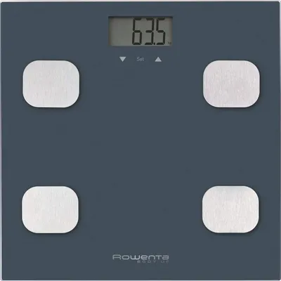 Zdjęcie produktu dla Rowenta Body Up BR2520, Elektroniczna waga osobista, 150 kg, 100 g, Szary, kg, Kwadrat