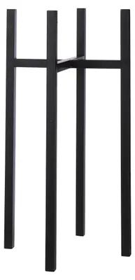 Produktbild von Mica Decorations Ascot Pflanzenständer XL - L38 x B38 x H71 cm - Metall - Schwarz