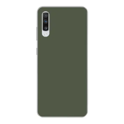 Produktbild von MuchoWow® Handyhülle Schutzhülle Hülle für Samsung Galaxy A70 Grün - Olive - Farbe - Grün - Fest - Olivgrün Silikon Softcase Handy Hülle - Schutzhaube