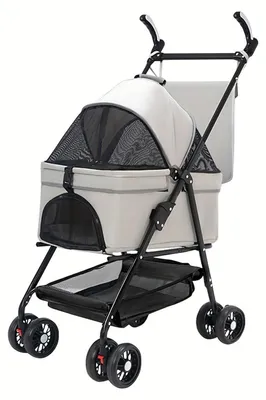 Immagine prodotto di Solidchoice - Passeggino pieghevole 2-in-1 per cani e gatti