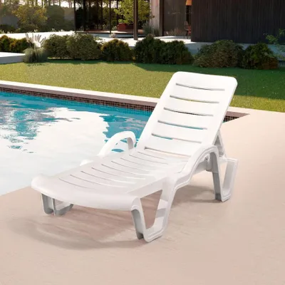 Produktbild von Set Von 18 Profi Plastik Sonnenliegen für Pools und Resorts