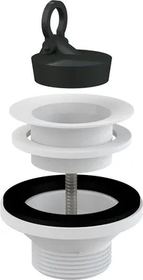 Produktbild von Alcadrain Ablaufventil für  Waschbecken 5/4" mit einem Kunststoffgitter DN63