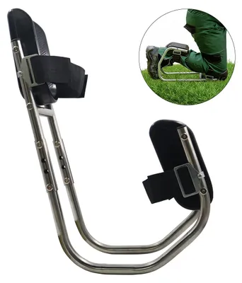Produktbild von Kniesitz,Höhenverstellbar 45-62cm,Edelstahl,Kniepolster Für Gartenarbeit,Schmerzfrei Knien & Bequem Sitzen, Für Garten,Bau & Handwerk