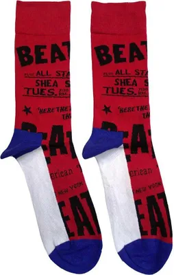 Produktbild von The Beatles - Socken für Herren/Damen Uni RO12685 (40,5 EU - 45,5 EU) (Rot)