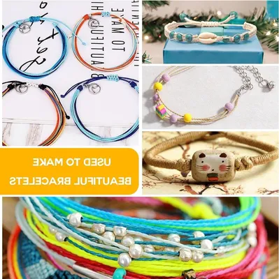 Wachskordel aus Baumwolle für Makramee und DIY-Projekte, 35 Rollen von 10 m x 1 mm in 35 Farben, perfekt für Armbänder und