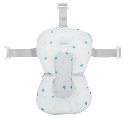 Image de Coussin de soutien pour le bain de bébé, antidérapant, moelleux, confortable, tapis flottant pour nouveau-nés, motif étoile