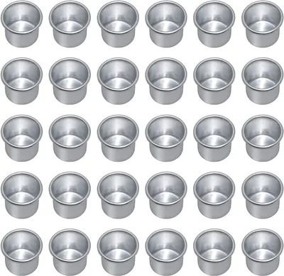 Produktbild von 100 Stück Kerzenhalter, kleine Kerzenhalter aus Metall, Teelichthalter, Tischkerzenhalter, Kerzenhalter, Baumkerzenhalter, dekorative Kerzenhalter, Kerzenhalter
