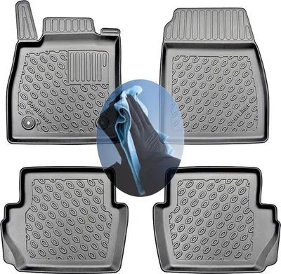 Produktbild von Z510670 TPE-Gummifußmatten kompatibel mit Ford Fiesta MHEV 8 Schrägheck Hatchback 5-türer 2020-