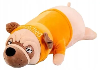 Produktbild von Granda Mops Hundekissen Kuscheltier Gelber Pullover 45 cm