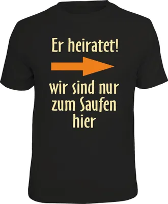 Produktbild von er heiratet! rechts T-Shirts - Grössen S M L XL XXL M