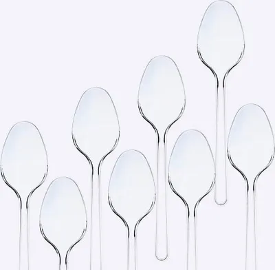 Produktbild von 100 Mehrweg Löffel, Deluxe, transparent, 17,5 cm
