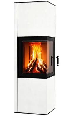 Produktbild von Eck-Kaminofen Hitze SIGA weiß, raumluftunabh. -6,5kW