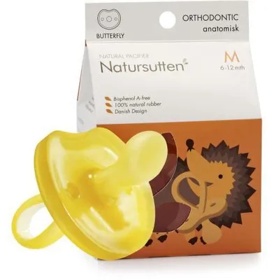 Produktbild von Schnuller Butterfly Zahngerecht M Natursutten 1 St