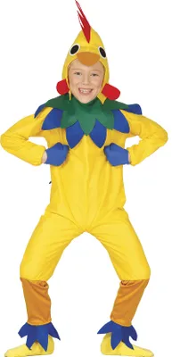 Obrázok produktu pre žltý kostým kuriatka pre deti, veľkosť:98/104