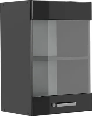 Produktbild von Küchenglasschrank Vicco R-Line Schwarz Hochglanz 40 cm, Model 41070