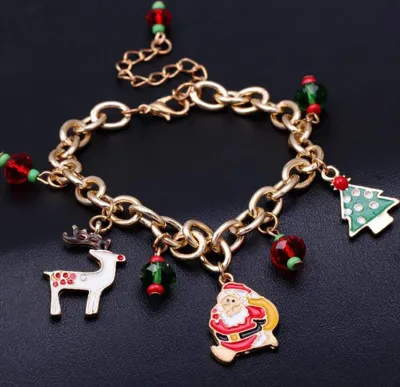 Produktbild von Manschettenarmbänder, zarter, kreativer Weihnachtsmann-Kettenarmreif für Weihnachten