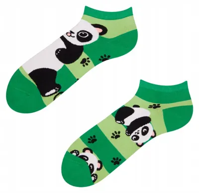 Image de Dedoles Panda et Rayures Chaussettes basses colorées animaux