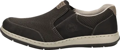 Produktbild von Rieker Herren Slipper Stoff Halbschuh sportlich lose Einlage 17363, Größe:46 EU, Farbe:Schwarz
