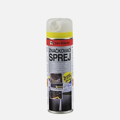 Image de Den Braven Den Braven - Spray de marquage, aérosol, 500 ml, jaune - réfléchissant