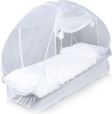 Produktbild von Deconet Pop-up-Moskitonetzzelt I, weiß, 1 Person