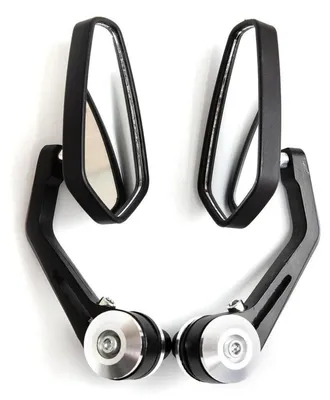 Produktbild von Lenkerendenspiegel Motorrad Weitwinkel Blindspot-Free Silber E- 22mm