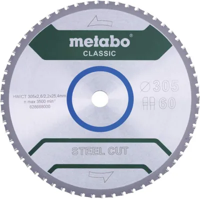 Produktbild von Metabo 628669000, Metall, Stahl, 35,5 cm, 2,54 cm, 2,5 mm, 3 mm, Metabo