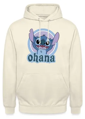 Produktbild von Lilo & Stitch Ohana Uni Hoodie, L, Vanille-Milchshake