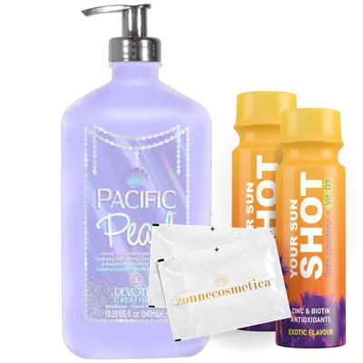 Produktbild von Devoted Creations - Pacific Pearl + 2 Your Sun Shots + 2 Erfrischungstücher