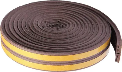 Obrázek produktu pro GUMOVÁ TĚSNÍCÍ LIŠTA NA DVEŘE A OKNA CARDINALE 9 mm x 6 m – hnědá