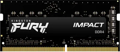Obrázek produktu pro Kingston FURY Impact/SO-DIMM DDR4/32GB/3200MHz/CL20/2x16GB/Black