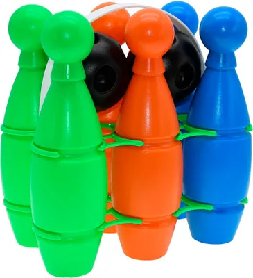 Produktbild von Pre-Sport Kunststoff-Bowling-Set - buntes Spielzeug für Kinder