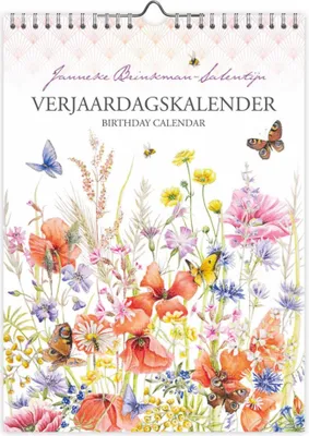 Image de Comello Calendrier d'anniversaire Poppy avec papillon