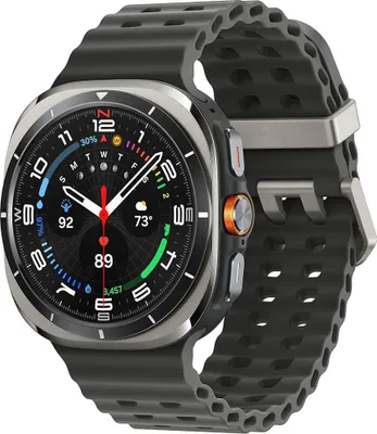 Produktbild von Samsung Galaxy Watch Ultra 3,81 cm (1.5") AMOLED 47 mm Digital 480 x 480 Pixel Touchscreen 4G Grau, Titan WLAN GPS