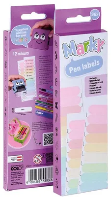 Obrázok produktu pre Samolepky na pero COLOP „Marky“ 10 x 42 mm v pastelových farbách