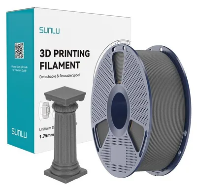 Produktbild von Sunlu PLA High Speed Filament Marble Grau 1,75