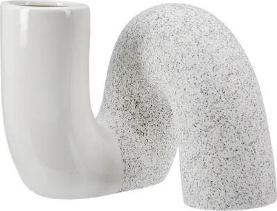 Image de Gilde Vase, "Poppy", Keramik, weiß, VE 3, L. 15.5 cm, B. 17 cm, H. 13.5 cm 52927 4063387529270