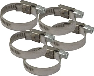 Produktbild von Agora-Tec® Edelstahl Schellen W4 (5er Set) für 3/4 Zoll Schlauch, Ø von 20-32mm, 9 mm breit