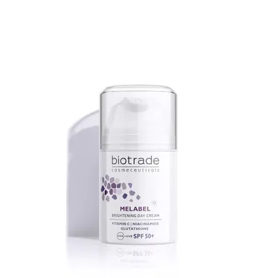 Produktbild von Biotrade Melabel aufhellende Tagescreme SPF 50+ Hellt Dunkle Flecken auf der Haut auf Gleicht den Hautton 50ml