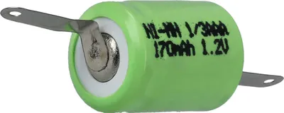 Obrázok produktu pre Batériový článok 1,2 V 170 mAh 1/3 AAA s pájkou Z NiMH