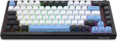 Obrázek produktu pro REDRAGON K732WLB-RGB-PRO URANUS PRO, 65%, Bezdrátový, USB + RF Wireless + Bluetooth, Mechanický spínač, QWERTY, Černá, Bílá