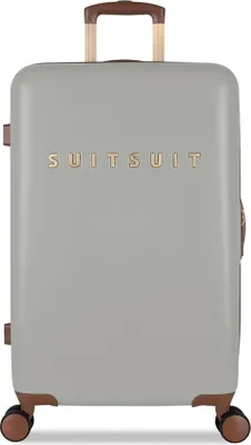 Zdjęcie produktu dla Walizka plastikowa SUITSUIT® Fab Seventies Limestone M - szara